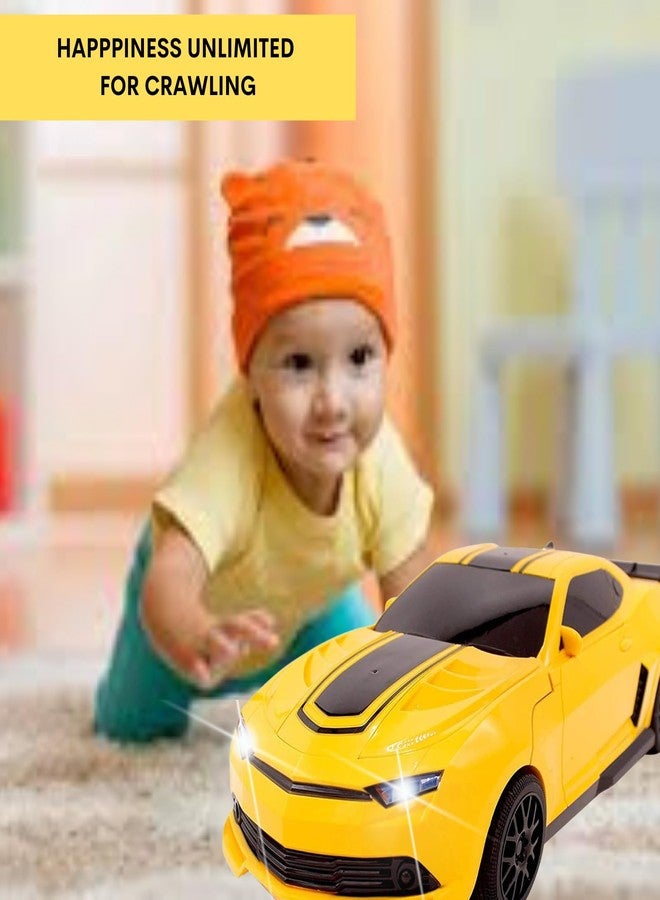 QUEENZOMY سيارة كوينزومي الروبوتية المتحولة للأطفال من عمر 3 سنوات فما فوق، سيارة تتحول تلقائيًا، سيارة تصادم وانطلاق | حجم صغير 14.5 سم | ألوان متعددة - Image 4